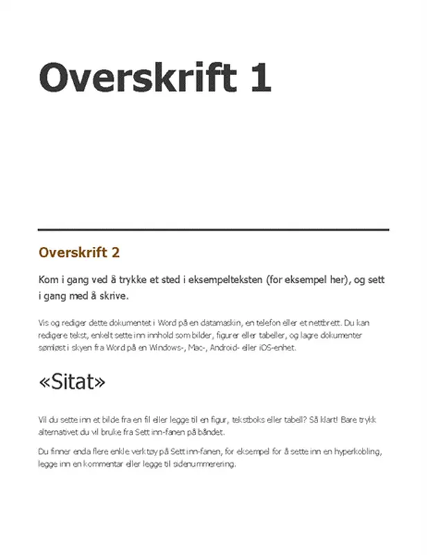 Moderne rapport