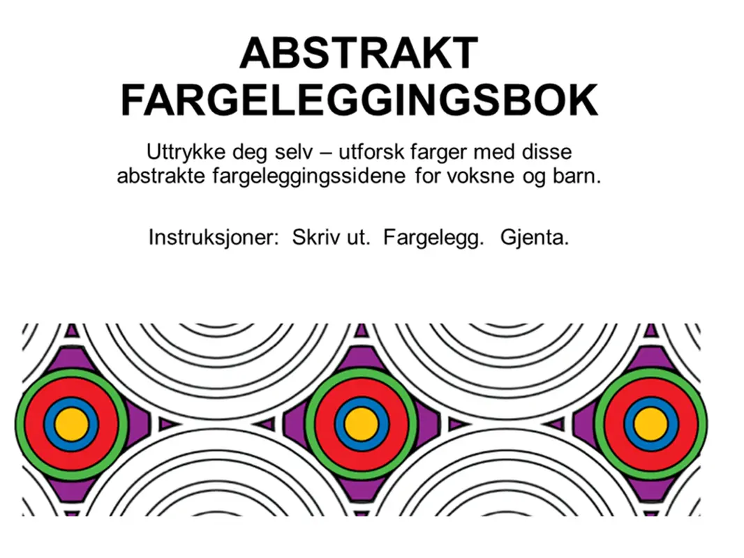 Abstrakt fargeleggingsbok