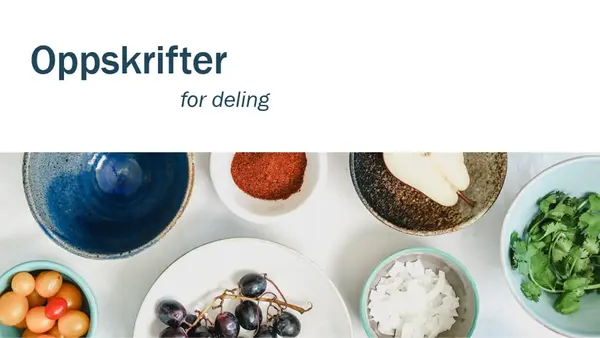 Oppskriftsbok modern-simple