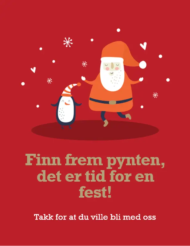 Utskrivbart festmateriell for jul whimsical color block