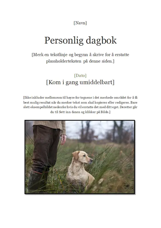 Personlig dagbok
