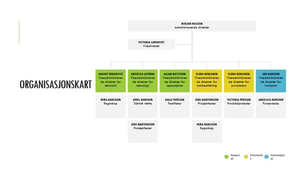 Enkelt organisasjonskart modern simple