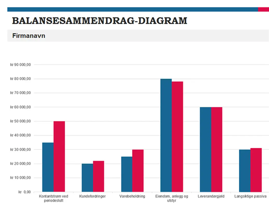 Budsjettsammendragsrapport