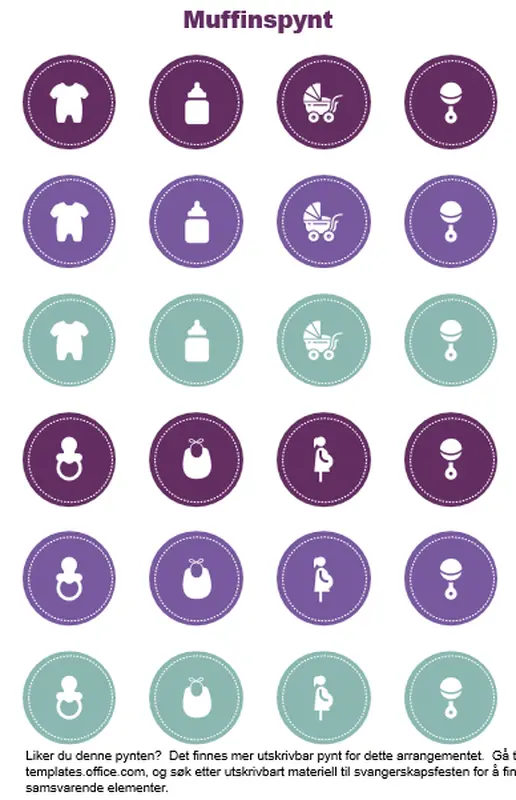 Muffinstopper til svangerskapsfest