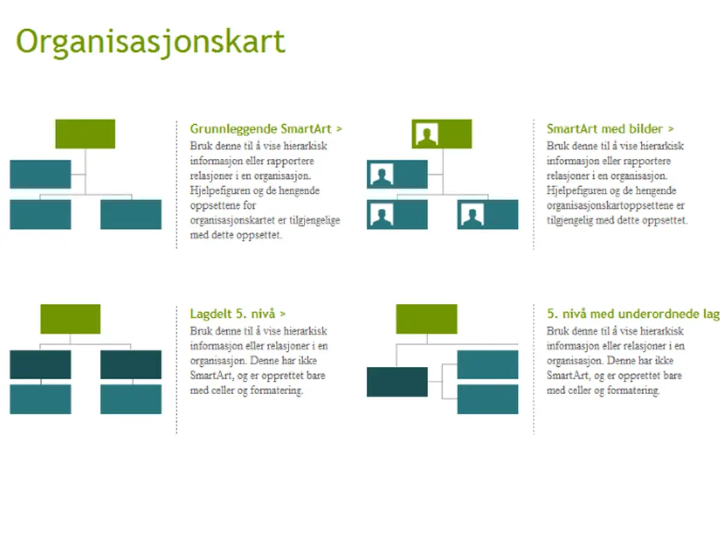 Organisasjonskart (visuelle)