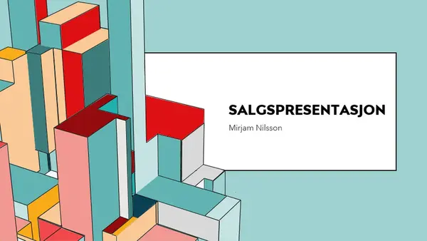 Arkitekturpresentasjon modern-simple