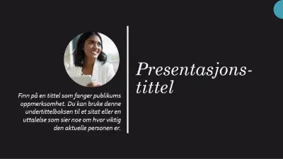 Presentasjon av biografi black modern geometric