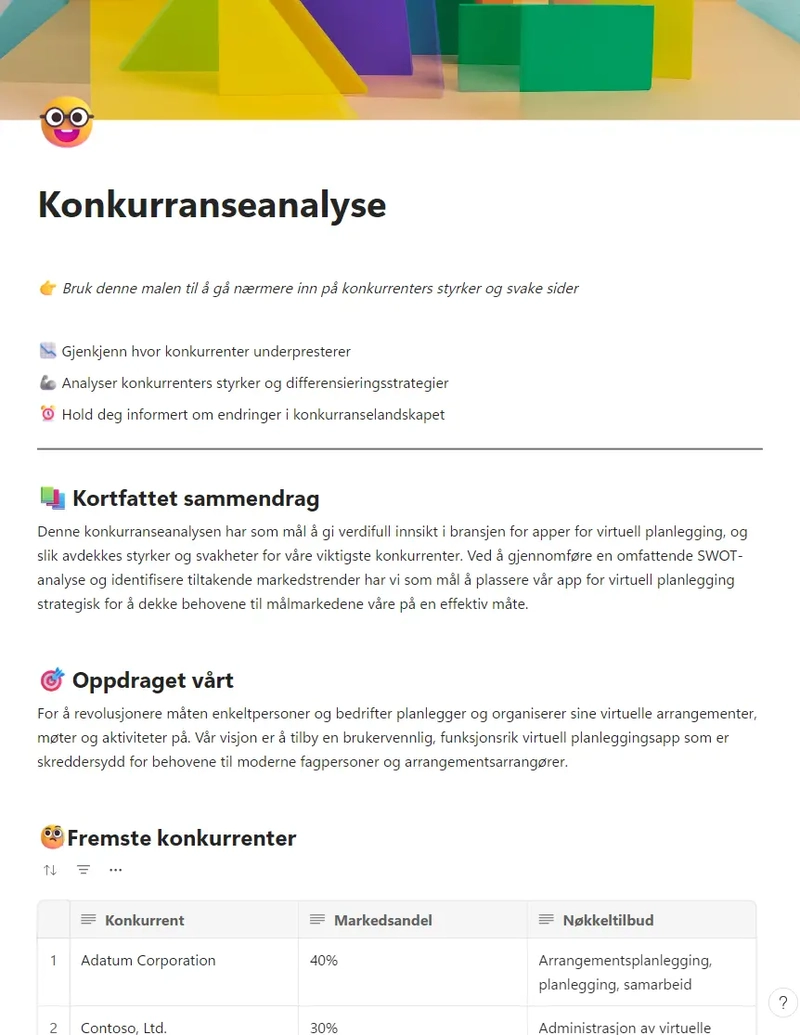 Konkurranseanalyse