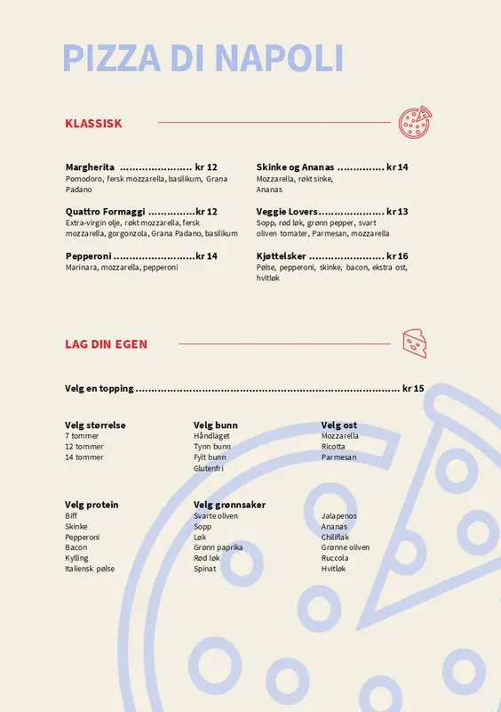 Pizzameny  modern-simple