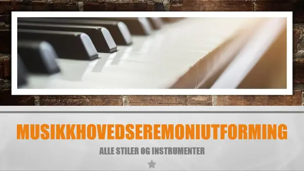 Musikkhovedseremoniutforming modern bold