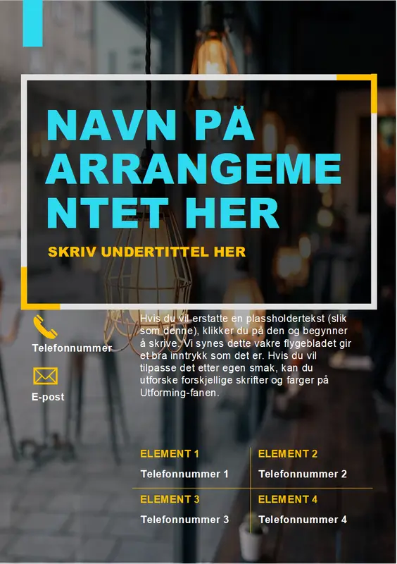 Moderne flygeblad