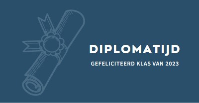 Je diploma blue modern-simple