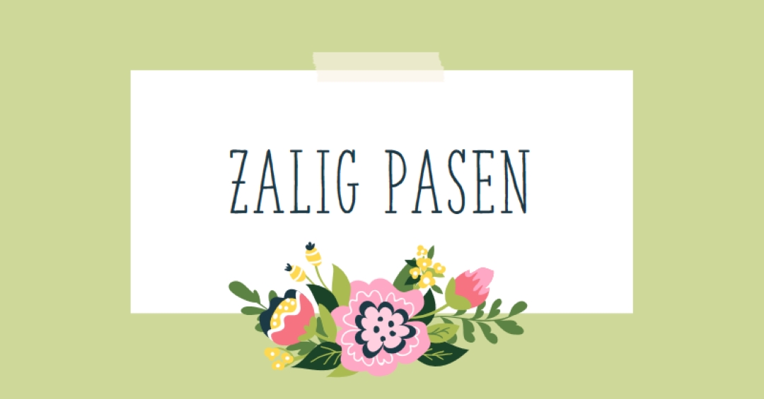 Paasbloeiers green whimsical-line