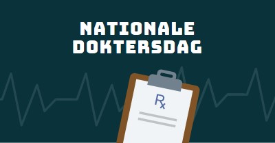 Vandaag is het Nationale Doktersdag blue modern-simple