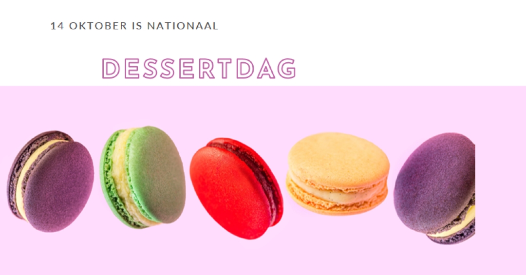 Mis dessertdag niet purple modern-bold