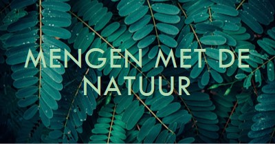 Mengen met de natuur green modern-simple