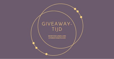 Het is giveaway-tijd purple modern-simple