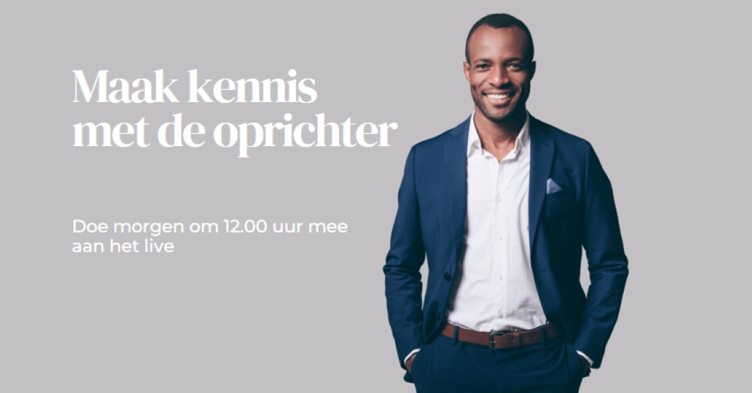 Maak kennis met de oprichter gray modern-simple