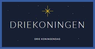 Driekoningen observeren blue modern-simple