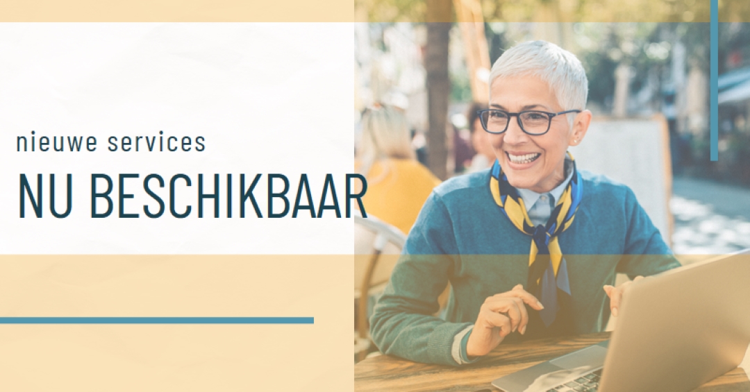 Service met een glimlach yellow modern-simple