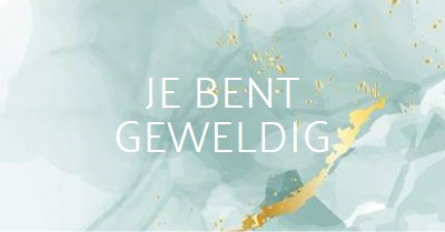 Je bent geweldig blue modern-simple