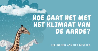 Laten we het hebben over klimaatverandering blue whimsical-color-block