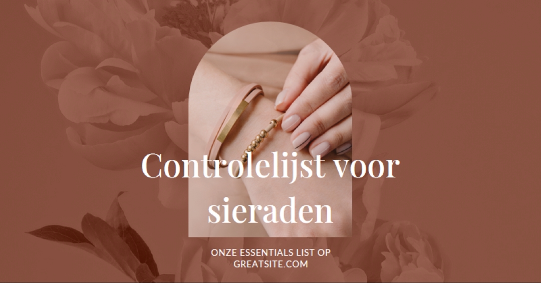 Controlelijst voor sieraden pink organic-boho