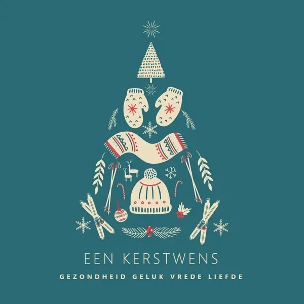 Alles wat ik wil voor kerstmis green modern-simple