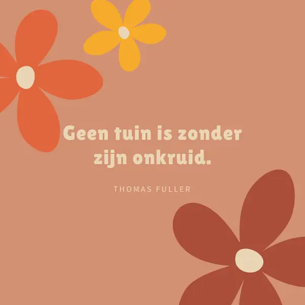 Bloem onderliggend brown vintage-retro