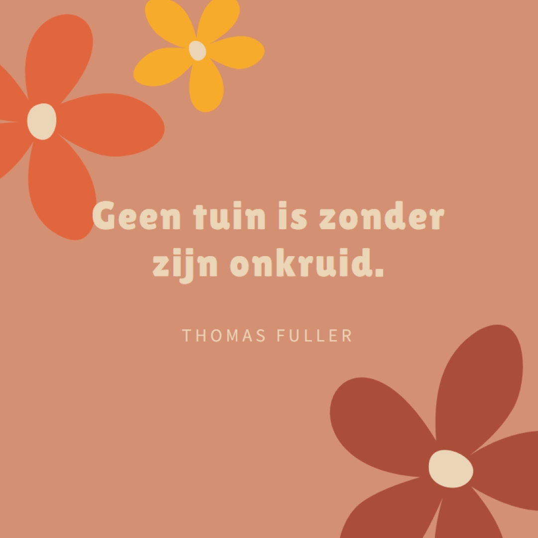 Bloem onderliggend brown vintage-retro