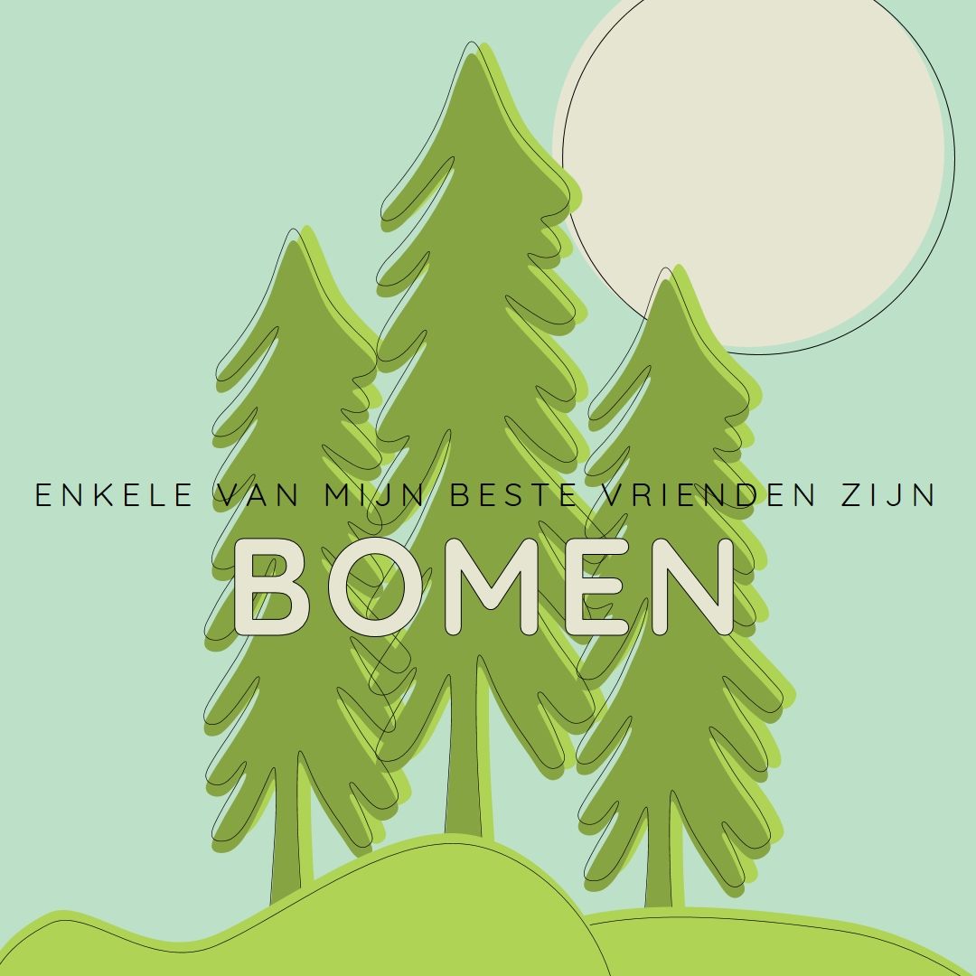 Bosretraite green whimsical-line