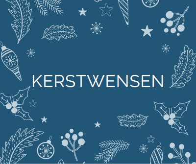 Sprankelend seizoen blue whimsical-line