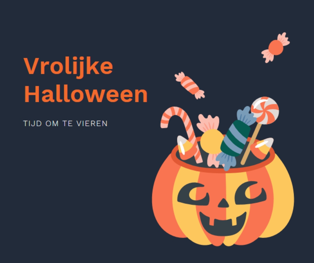 Heb een lieve Halloween black whimsical-line
