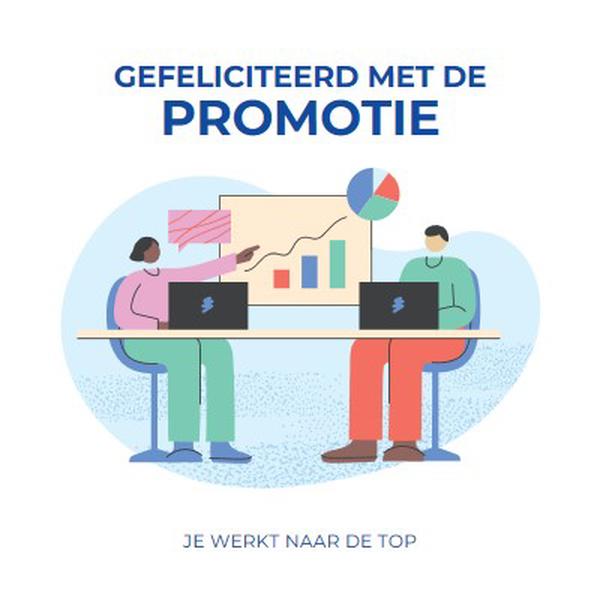 Promotie gefeliciteerd white whimsical-line