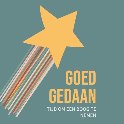 Tijd om een boog te nemen green modern-simple