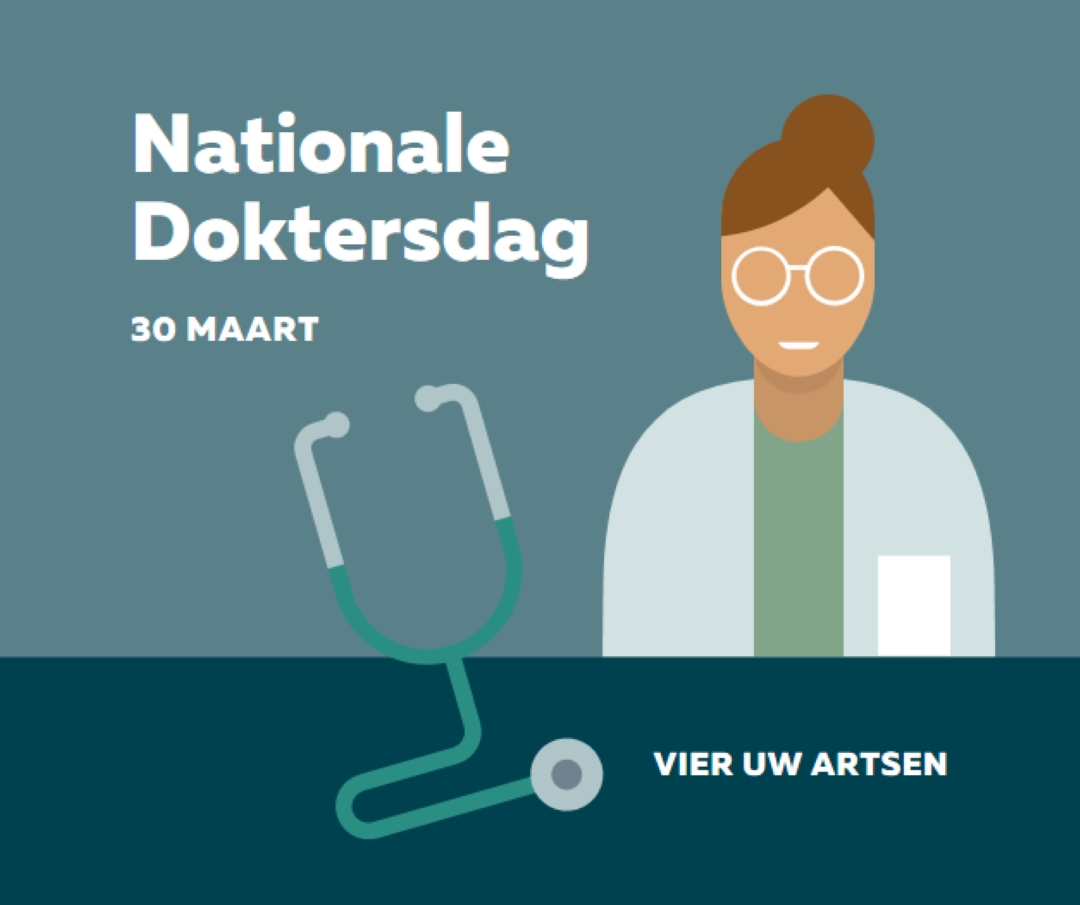 Nationale Doktersdag blue modern-color-block