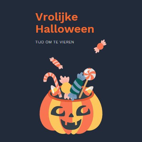 Heb een lieve Halloween black whimsical-line