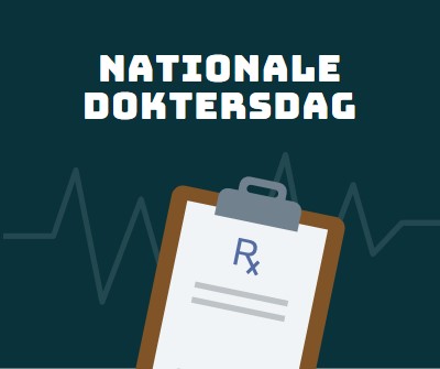 Vandaag is het Nationale Doktersdag blue modern-simple