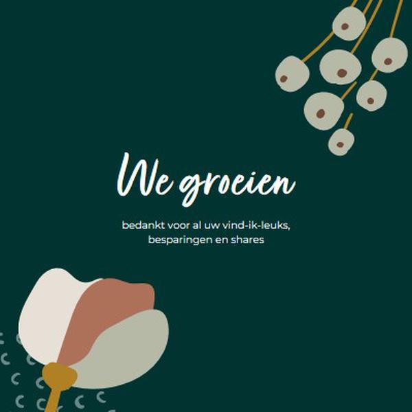 Bedankt voor het delen green organic-simple