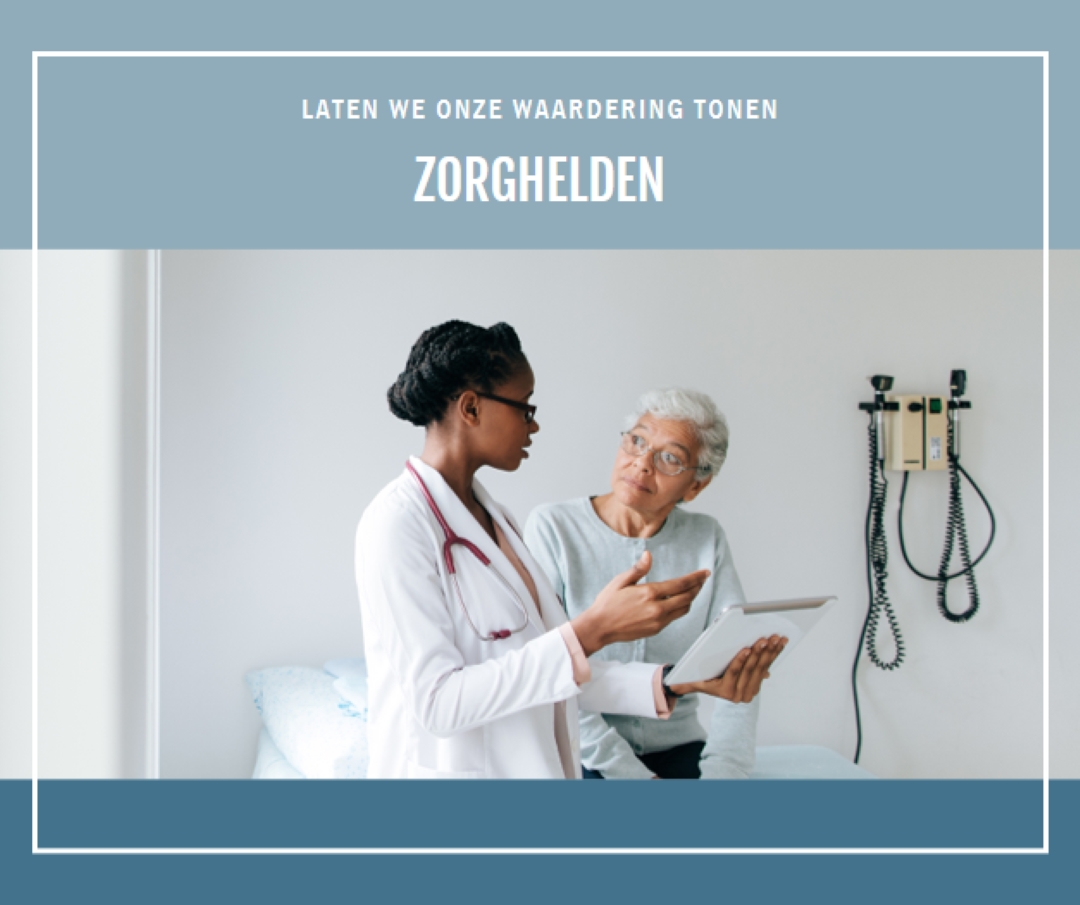 Een bedankrondje blue modern-simple