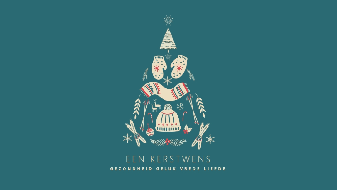 Alles wat ik wil voor kerstmis green modern-simple