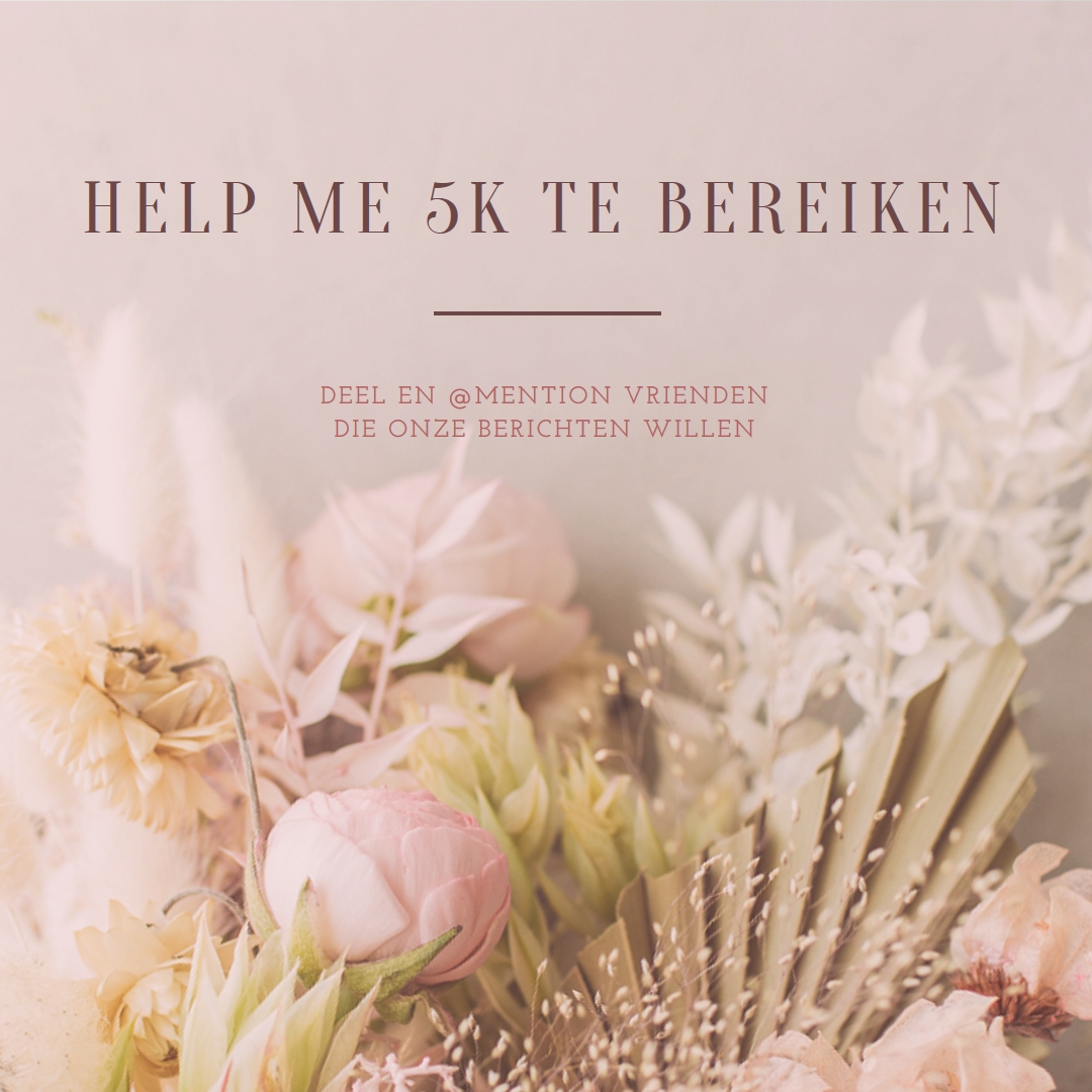 Bloemig gevoel pink modern-simple