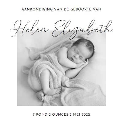 Slapen als een baby gray modern-simple