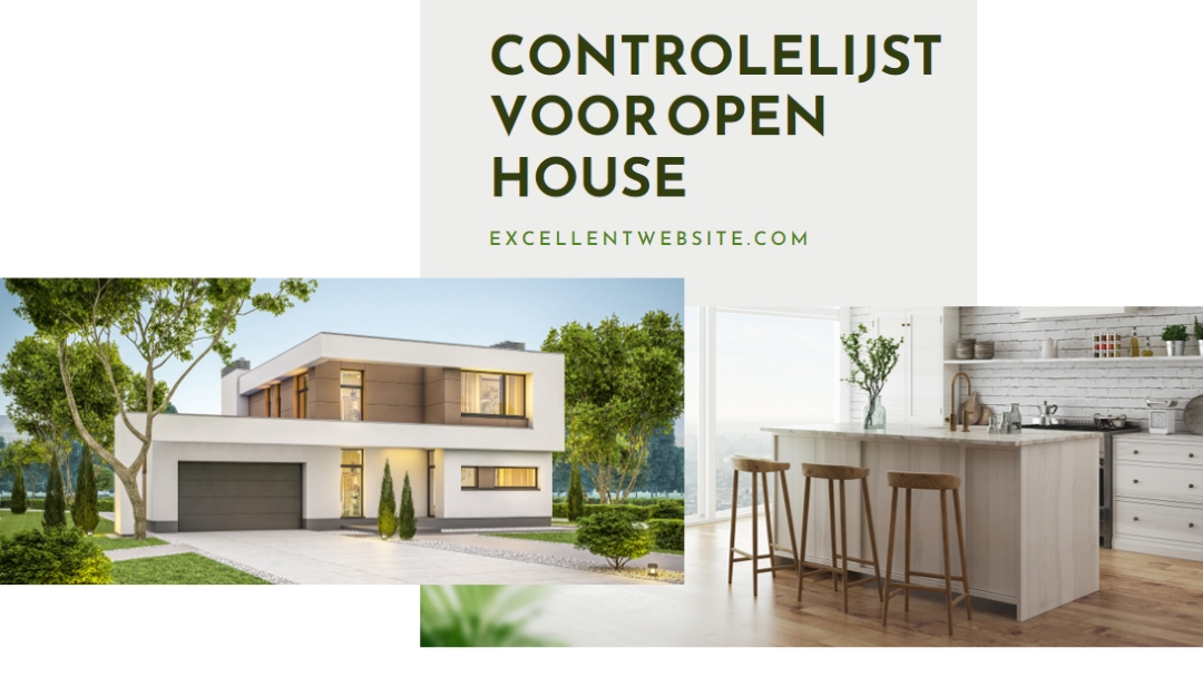 Controlelijst voor open huis white modern-simple