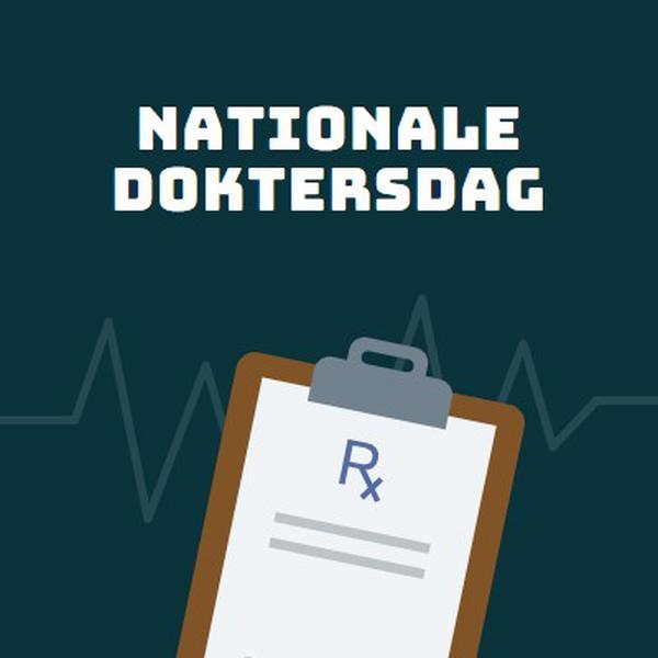 Vandaag is het Nationale Doktersdag blue modern-simple