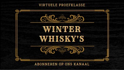 Winter whisky's black vintage-retro