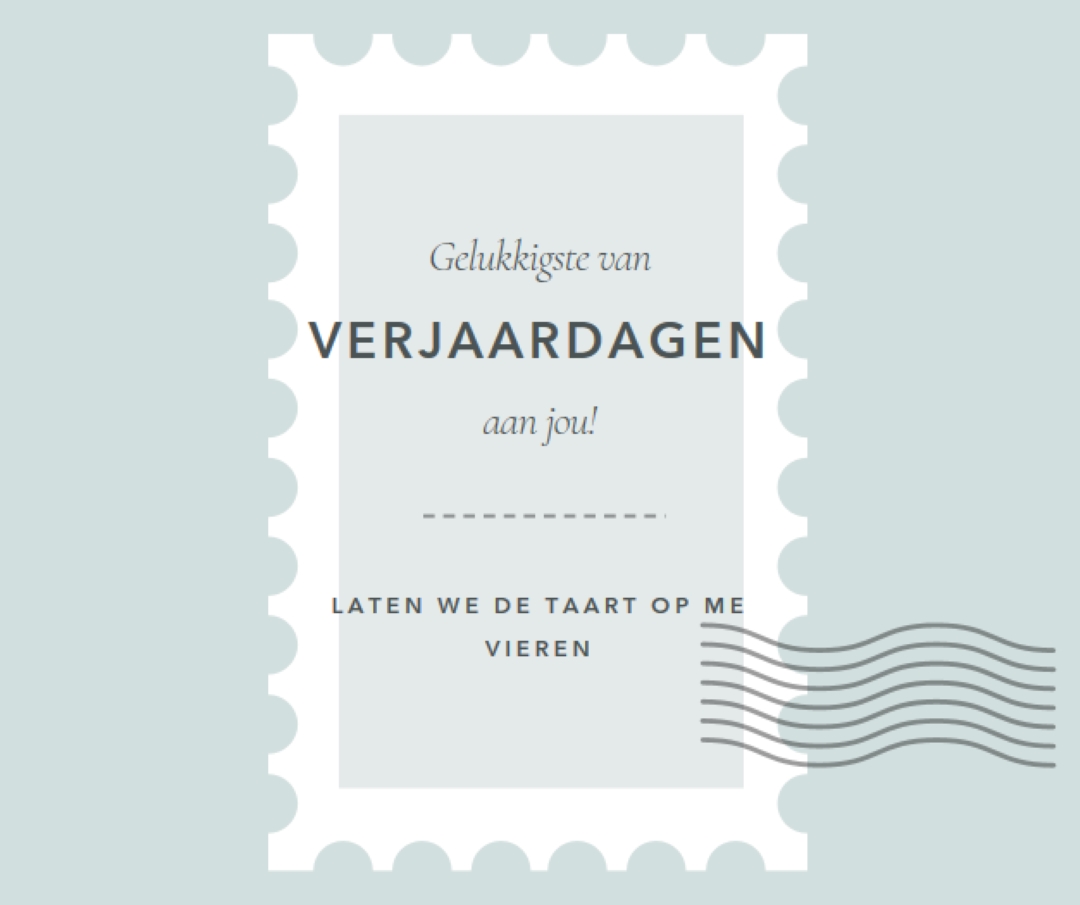 Geweldige verjaardag blue modern-simple
