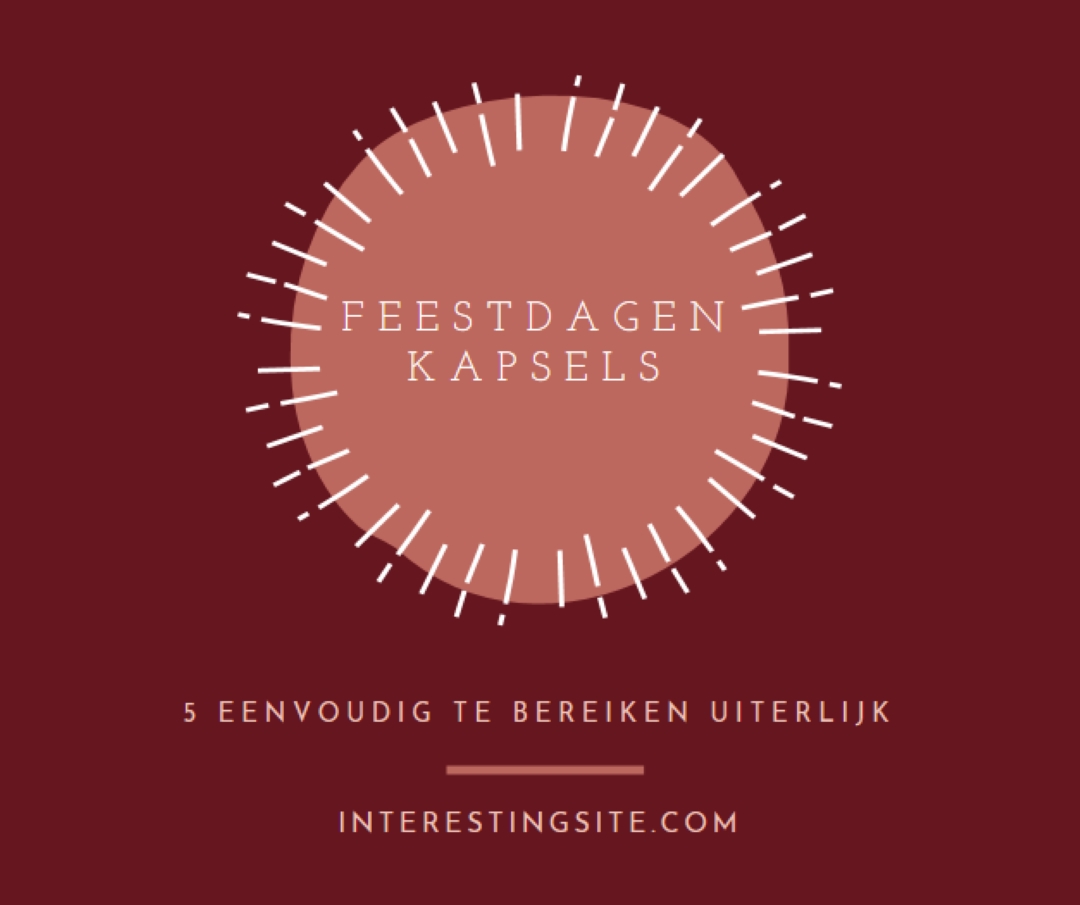 Feestdagen kapsels red organic-simple