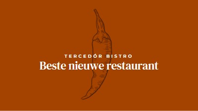 Wij zijn het beste nieuwe restaurant red modern-simple