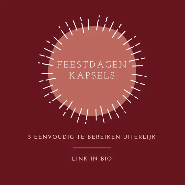 Feestdagen kapsels red organic-simple